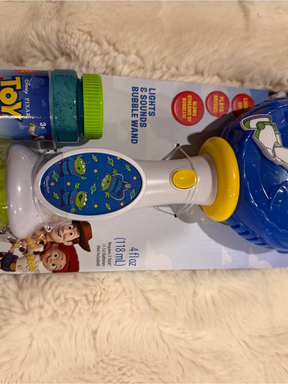 Disney Toy Story Bubble Wand - Blue, White & Yellow